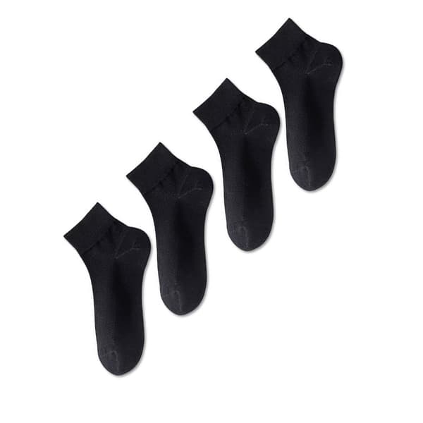 Saumattomat piilosukat - 4 paria musta Black