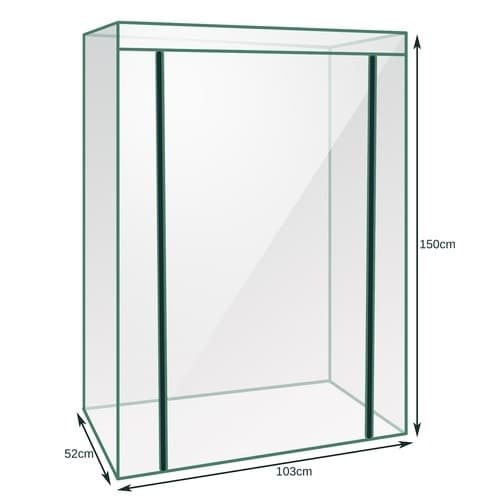 Miniväxthus - 5 hyllor - 150x103x52 cm