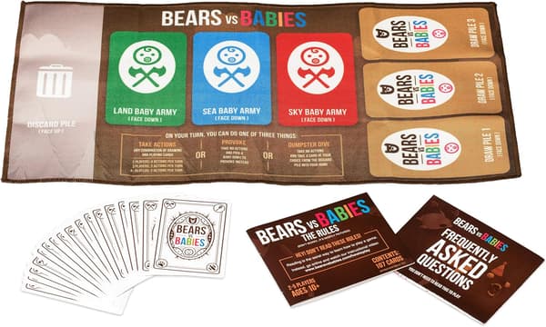 Exploding Kittens Bears vs Babies af Exploding Kittens - Kortspil for voksne, teenagere og børn - Sjove familiespil