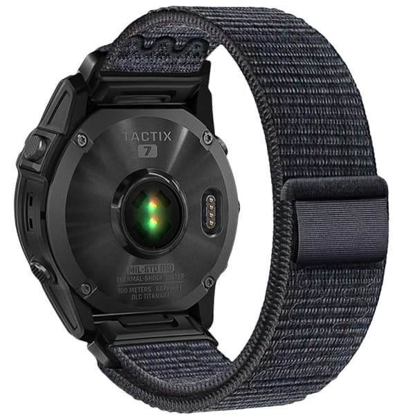 Garmin Fenix 5/6/7X Pro nylon borrelåsstropp - 22mm 26mm