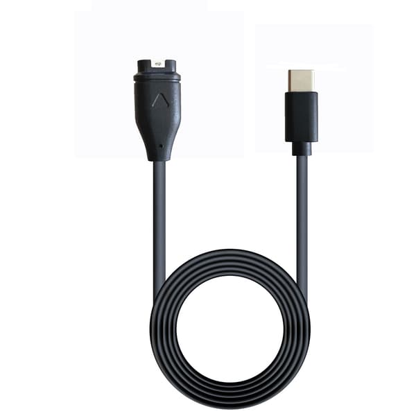 USB-C-älykellon latauskaapeli musta Garmin Fenix 5 / 5X / 5S / 6 / 6X / 6S