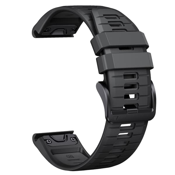 Tyylikäs pikakiinnitys Garmin Fenix 7X Pro Black+Grey -kellolle Black+Grey