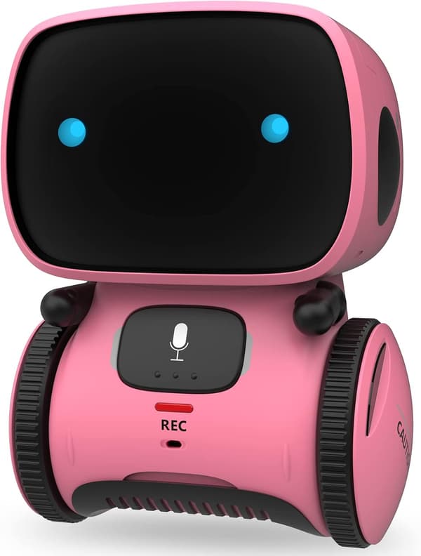 Interaktive Smarte Robotleker, Intelligente Robotleker for Barn, Jenter & Gutter Robotleker 3 År og Eldre, Stemmestyrt pink
