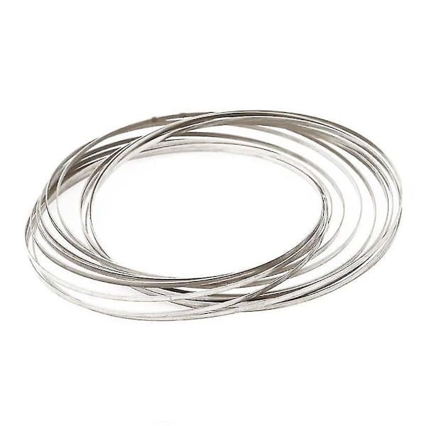 3D Magic Toy Arm Slinky Toroflux Flippy Flux Flow Rings Spinner Dynamiskt Armband, Silver