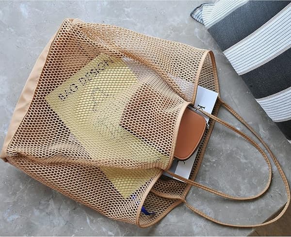 Mesh strandtaske til kvinder