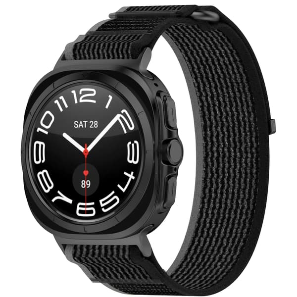 Armbånd til Samsung Watch Ultra 47mm Trail nylonrem Sort