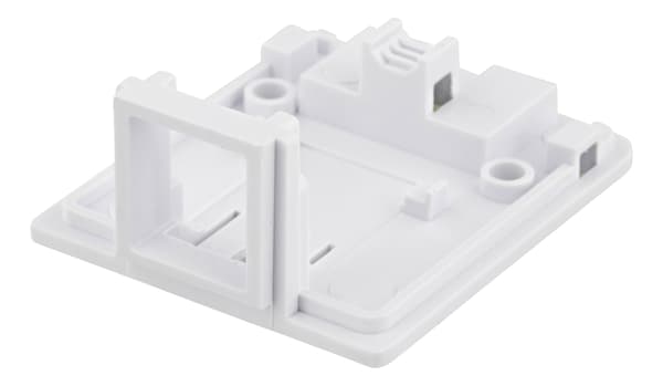Påveggsboks for Keystone, 1 port, hvit