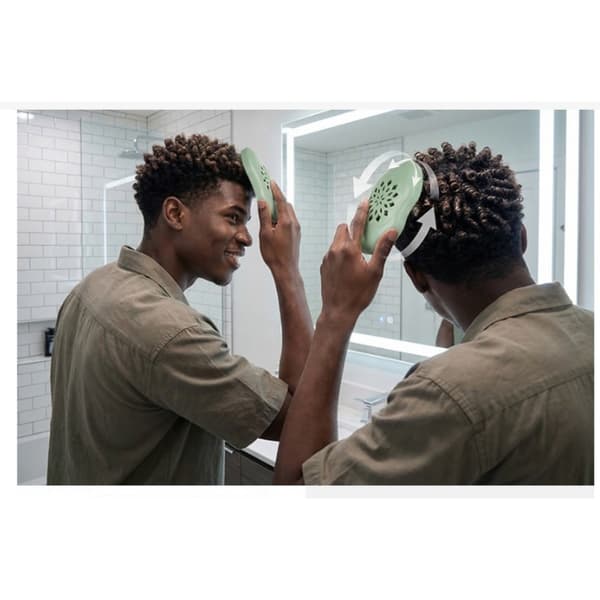 Afro Curl Brush ABS twist- och dreadlock-stylingkam för lockigt hår, locs och set, 14,3 cm x 9 cm x 2,5 cm, ergonomisk och resevänlig gul Yellow