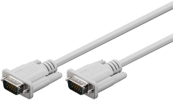 VGA-monitorkabel, nikkelbelagt