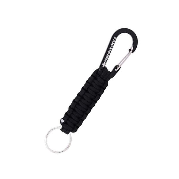 Paracord nøkkelring svart