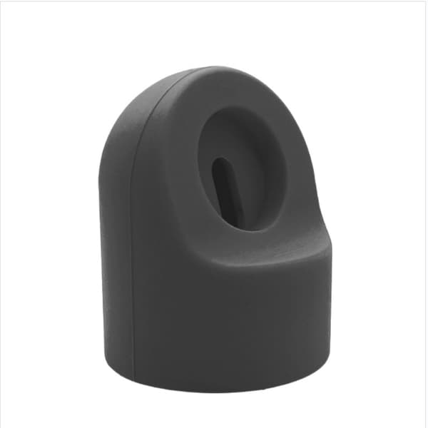 Silikone opladerstander kompatibel med Apple Watch - Skrivebordsopladerdock Sort Black