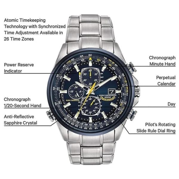 Citizen Eco-Drive Promaster Skyhawk At Blue Angels -kello 45mm Musta