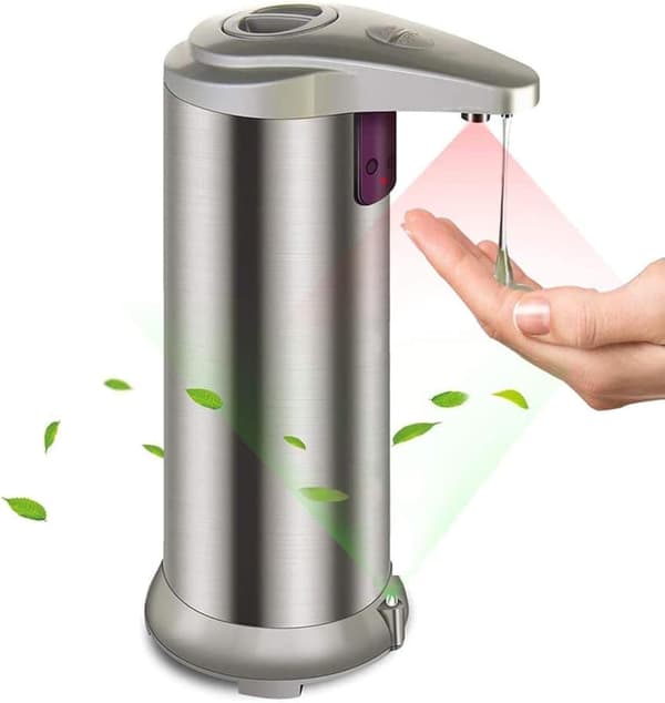 Berøringsfri Automatisk Flydende Sæbedispenser Håndsæbedispenser med Infrarød Bevægelsessensor, Output Kontrolkontakter