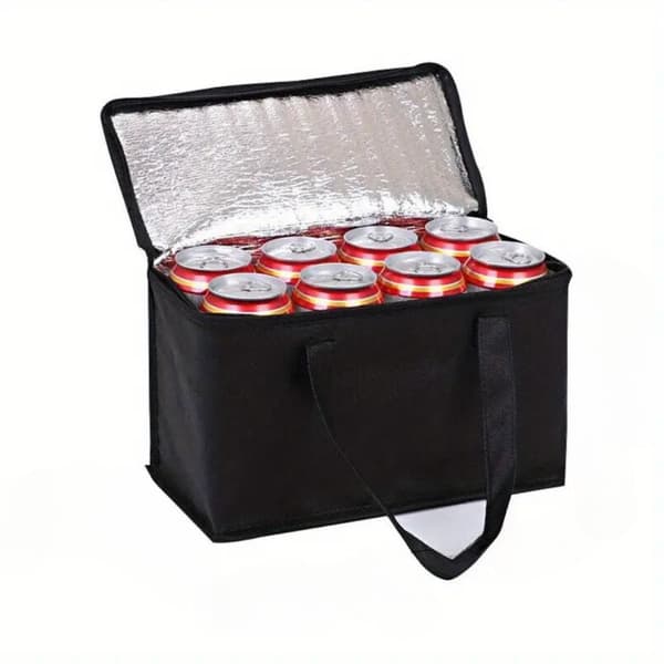 2-pack Isolerade Återanvändbara Matkassar, Matleverans, Kylväska, (Svart, 2-pack)