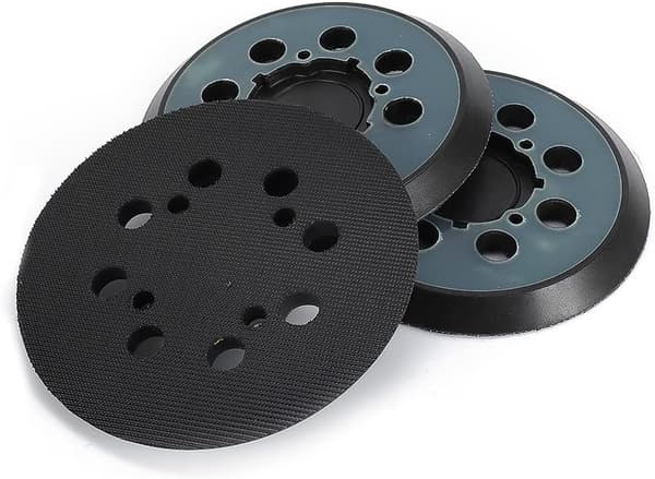 Sett med 3 8-hulls slipeputer for DWE6423 125mm eksentersliper, Blå