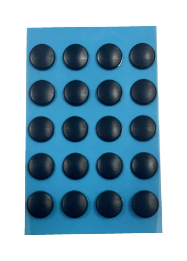 Erstatningsmusefødder kompatible med Logitech G Pro Wireless GPW2 og G102 - PTFE Ice Edition, 6mm, Sort, 20 stk/ark Sort