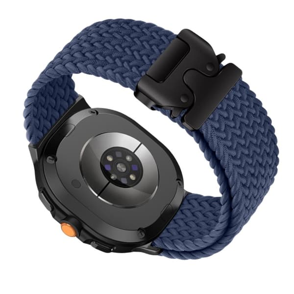 40/44 mm flätad elastisk fallskärmsspänne nylonrem kompatibel med Samsung Galaxy Watch 8 Classic Blå Blue