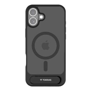 Torras Pstand Series Cover til iPhone 16 (Sort)