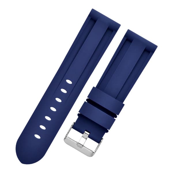 Silikonerem til Panerai Luminor Marina Blå 24 mm Blå 24 mm Blue