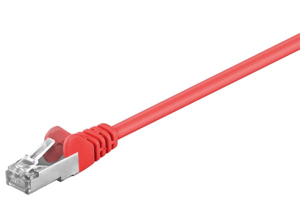 Patchkabel CAT 5e, F/UTP, röd, 2 m
