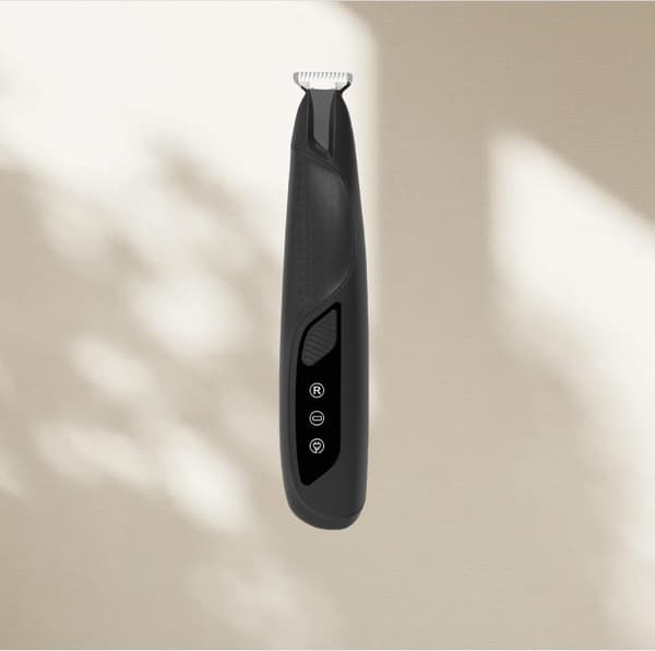 Professionel kæledyrspotehårstrimmer med LED-lys - Sikker og effektiv klipning til hunde og katte Sort Black