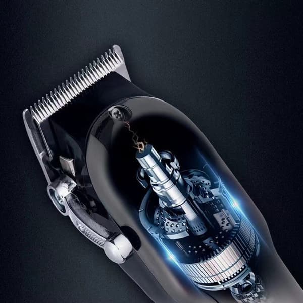 Professionel Hårklipper med Keramisk Klinge & Styling Kit - LED Display, Stille, Genopladelig