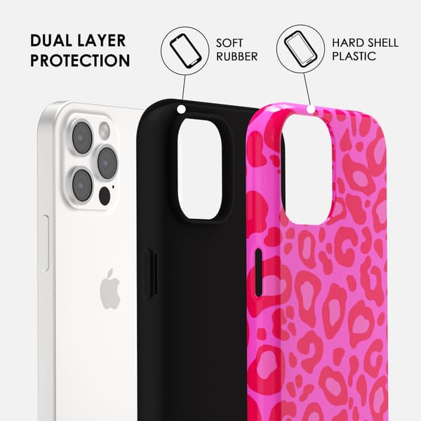 Rosa leopardmønstret telefondeksel til iPhone 12 Pro Max, luksuriøst, trendy, retro kult dyreprintdesign, estetisk mønster Y2k slankt hardt plastdeksel iPhone 12 Pro Max