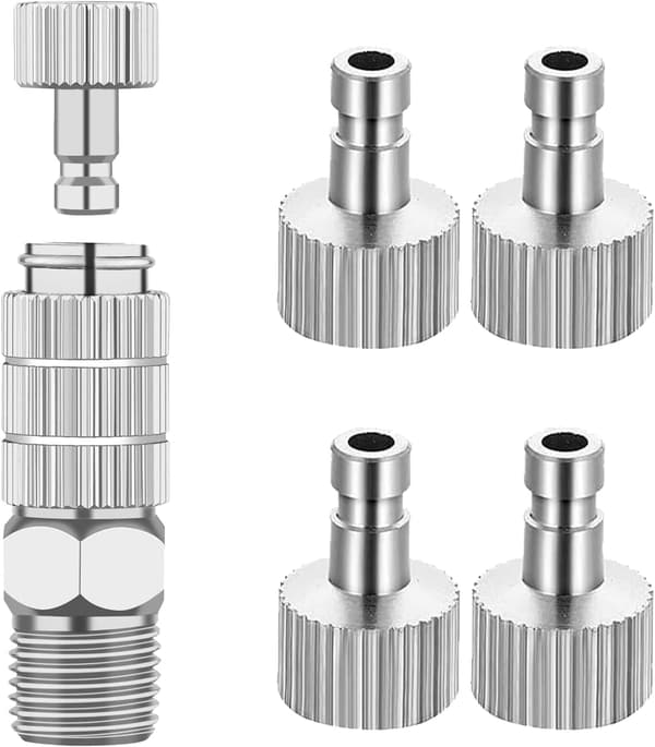 Snabbkopplingsadapter för airbrush med 5 hangängor, 1/8 MF