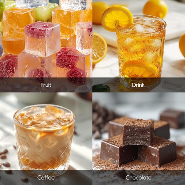Isbitsformar 3-pack, flexibel isbitsform med enkel lossning, 24 kuber per form för cocktails, whisky, barnmat, choklad