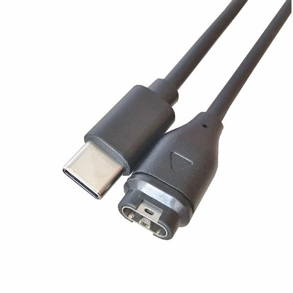USB-C-älykellon latauskaapeli musta Garmin Fenix 5 / 5X / 5S / 6 / 6X / 6S