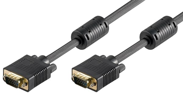 Full HD SVGA-skärmkabel, guldpläterad