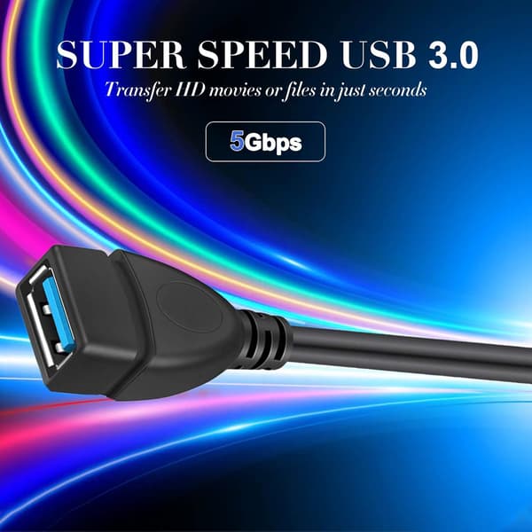 USB 3.0 SuperSpeed han til hun data kabel forlænger, en i hver ende