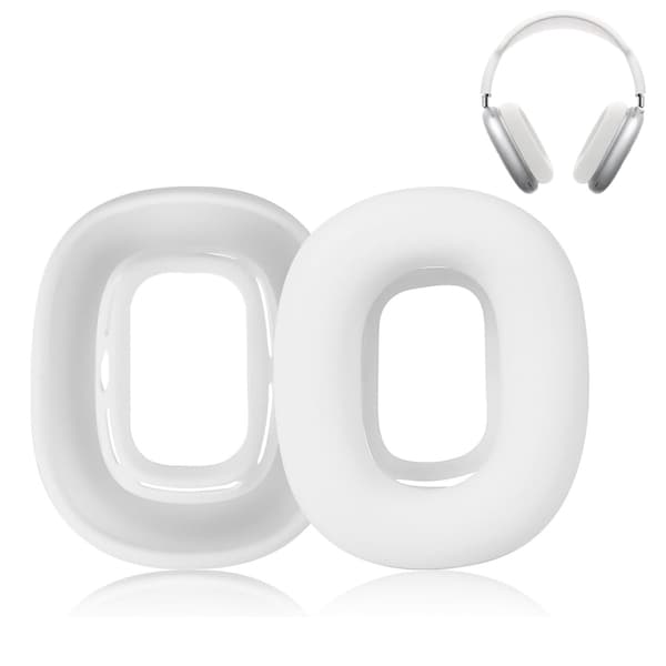 Øreputer til Airpods Max hodetelefoner Hvit White