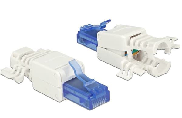 RJ45-plugg Cat.6A UTP verktøyfri 2 stk