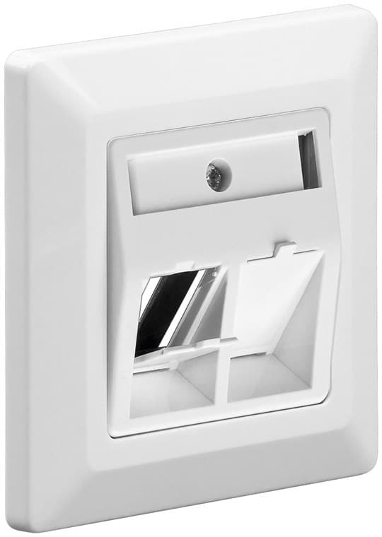 Keystone nätverksuttag med 2x RJ45-anslutning