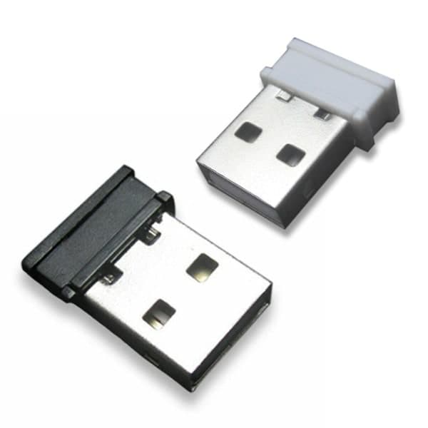 2 stk universell 2,4 GHz trådløs USB-mottaker for datamus og tastatur