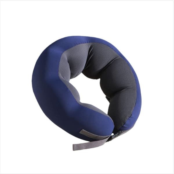 Memory Foam Ärtkudde - U-formad nackkudde för resor, kontor och hem Blå Blue