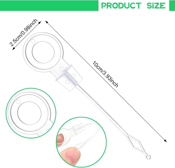Set med 2 universella sugproppar för kyl-frysens dräneringsöppningar, avloppsrensare (9,5 cm, VIT)
