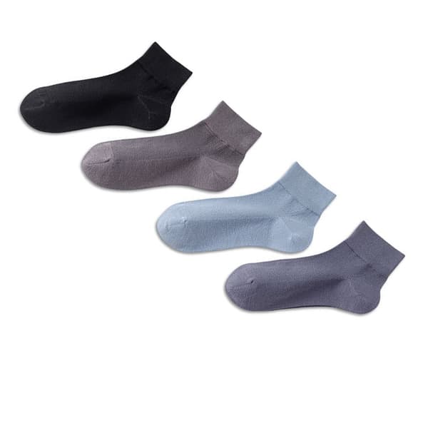 Sömlösa strumpor - 4-pack Svart+Blå Black+Blue