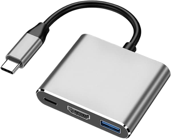 USB C Dockningsstation, USB C Hub Multiport Adapter | 5 GBps Dataöverföring 4K USB C Hub PD 100W Laddning för Type-C Laptop