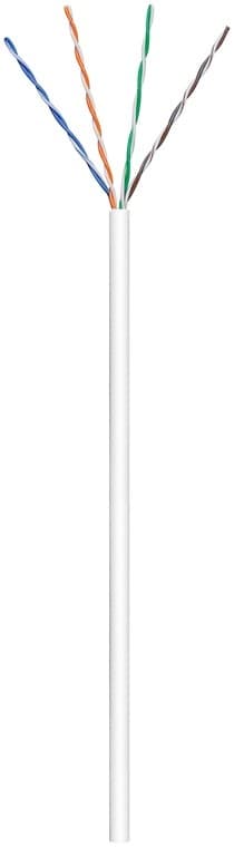 CAT 6 nätverkskabel, U/UTP, vit
