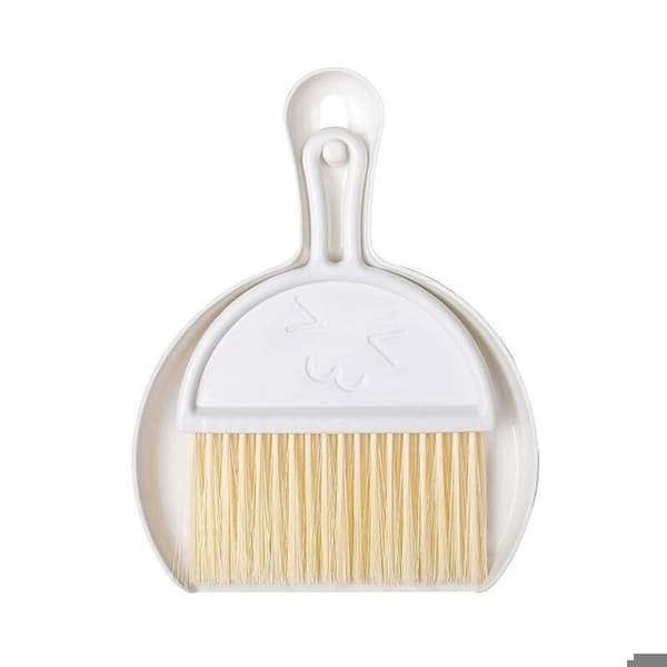 Mini fejebakke og børste, mini multifunktionel bordbørste, designer fejebakke kost og børste, kost og fejebakke sæt