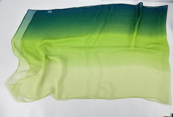 Shimmer Sjal: Elegant perle chiffon skjerf Grønn Green