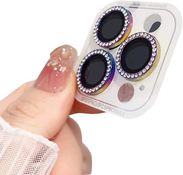 Kameralinsskydd för iPhone 17 Pro, Färgglad iPhone 17Pro
