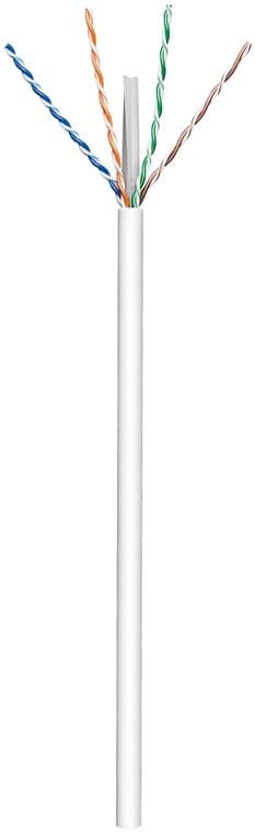CAT 6 patchkabel, U/UTP, hvid