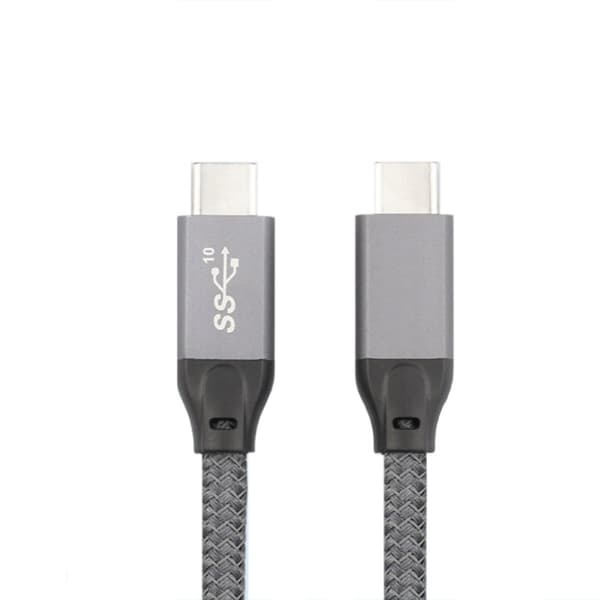 100W USB-C til USB-C-kabel - 20 Gbps data og 4K video - Kompatibel med bærbare datamaskiner, nettbrett og telefoner 1m
