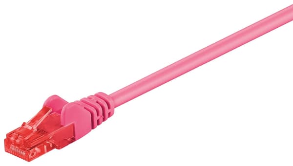 CAT 6 patchkabel, U/UTP, magenta
