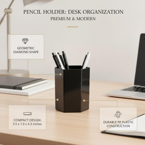 Pennholder, 1 stk, SVART BLACK