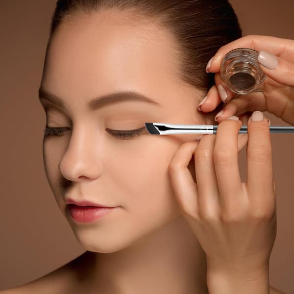 5-pack Sneda Ögonbrynsborstar Eyelinerborstar för Exakt Makeupapplicering