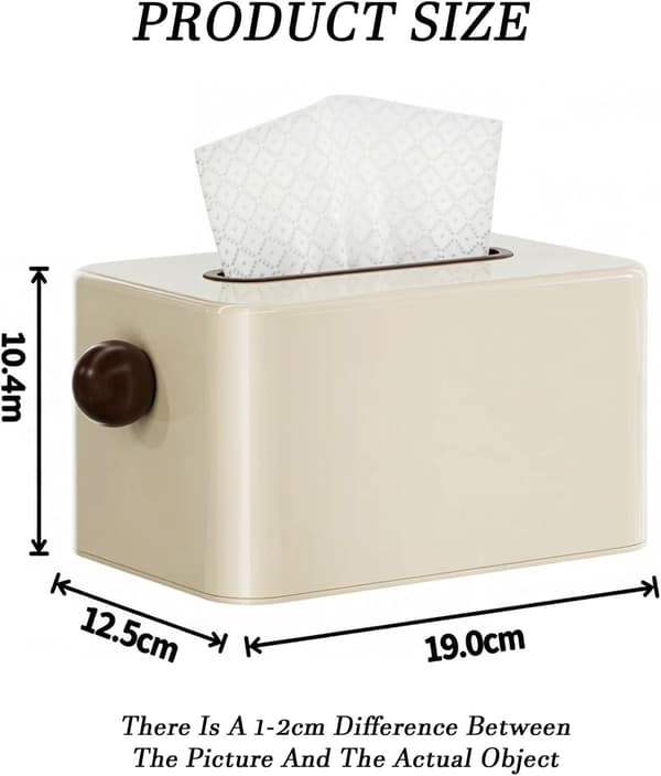 Bordsvävnadslåda/toalettpappershållare, vit white